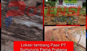 Lokasi Tambang Pasir PT. Sumurung Parna Pratama (SPP) di Gunung Kijang, Bintan, Kepulauan Riau. (F/ Potensi.news)