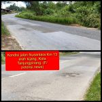 Kondisi jalan Nusantara Km 13 arah kijang, Kota Tanjungpinang. (F/ Potensi.news)