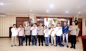 Dipimpin Kapolda Kepri Irjen. Pol. Drs. Yan Fitri Halimansyah, M.H., Menerima Audiensi Ikatan Jurnalis Televisi Indonesia Korwil Sumatera.