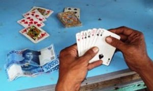 Ilustrasi Judi Remi (Song atau poker yang sering disebut di kalangan masyarakat sekitar)