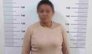 ART berinisial YU saat diamankan Satreskrim Polresta Tanjungpinang. (Dok polresta)