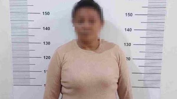 ART berinisial YU saat diamankan Satreskrim Polresta Tanjungpinang. (Dok polresta)