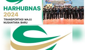 Tema dan Logo Harhubnas 2024 Hari Perhubungan Nasional 2024. Foto: Dok. Kemenhub dan Poto Kepala Kantor Kesyahbandaran dan Otoritas Pelabuhan (KSOP) Kelas II Tanjungpinang Ridwan Chaniago, M.Mar.E., berserta jajaran Kantor Kesyahbandaran dan Otoritas Pelabuhan (KSOP) Kelas II Tanjungpinang. (F/Potensi.news).