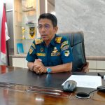 Kepala Kantor Kesyahbandaran dan Otoritas Pelabuhan Kelas ll Tanjungpinang, Ridwan Chaniago, M.Mar.E,. Saat di jumpai di ruangan kerjanya. (F/Potensi.news).