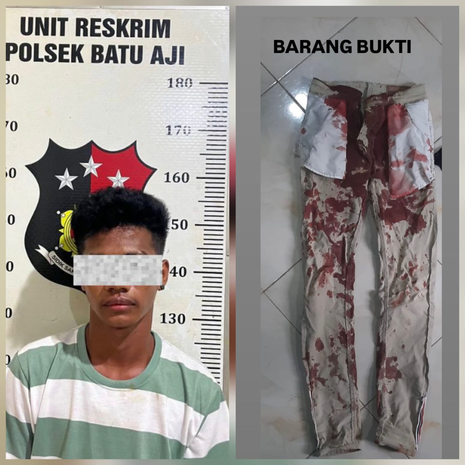 Polresta Barelang, Unit Reskrim Polsek Batu Aji amankan seorang remaja laki-laki berinisial JM dan barang bukti.