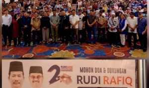 Calon Gubernur Kepulauan Riau (Kepri) nomor urut 2, H Muhammad Rudi (HMR), menggelar silaturahmi bersama ratusan tokoh masyarakat Tanjungpinang, di Trans Convention Center (TCC) Tanjungpinang, Rabu (9/10/2024), (F/potensi.news).