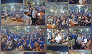 Acara silaturahmi dan kampanye dialogis pasangan calon Gubernur dan Wakil Gubernur Kepulauan Riau nomor urut 2, H Muhammad Rudi dan H Aunur Rafiq (Rudi- Rafiq), di Fasum KSB Mentarau, Kelurahan Patamlestari, Sekupang, Batam, (f/potensi.news).