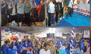 Para putra terbaik Kepulauan Riau (Kepri) berkumpul, bersama calon Gubernur Kepulauan Riau (Kepri), nomor urut 2, H. Muhammad Rudi (HMR). Yang hadir kali ini adalah mantan Gubernur Kepri H. Isdianto, (f/potensi.news).