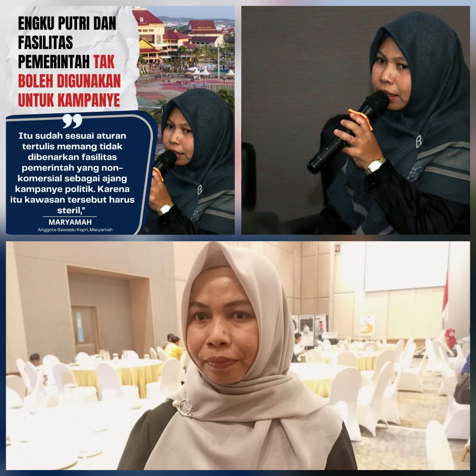 Anggota Badan Pengawas Pemilu (Bawaslu) Kepulauan Riau (Kepri), Maryamah, (f/Ist).