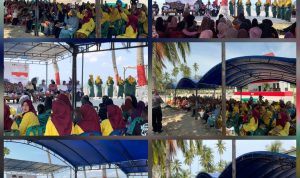 Calon Wakil Gubernur Provinsi Kepulauan Riau Nomor Urut 2, Aunur Rafiq merasa optimis mampu mendulang banyak suara, saat berkampanye di Desa Tulang, Kecamatan Selat Gelam, Karimun, Kepri, (f/Potensi.news).