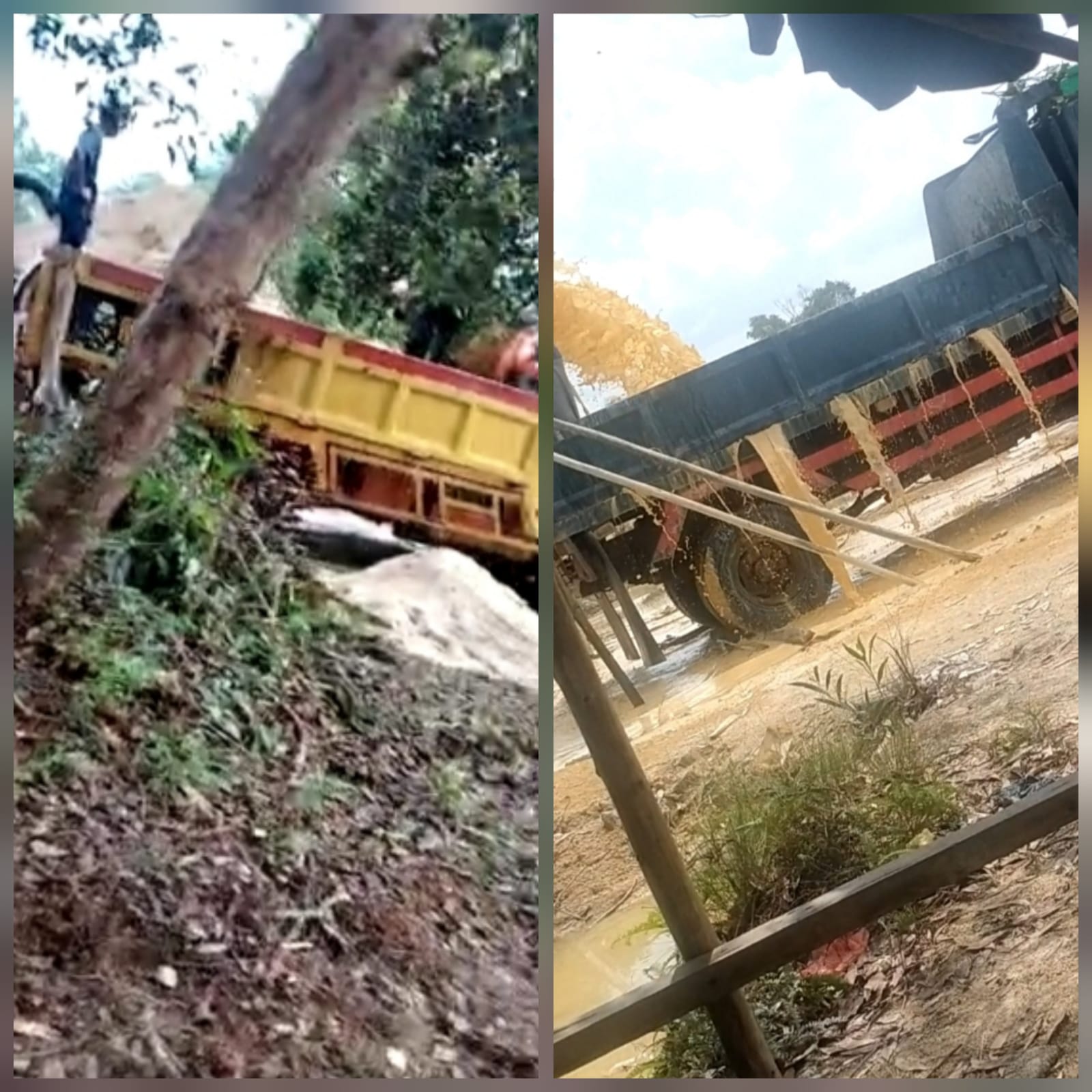 Tampak aktivitas diduga tambang pasir ilegal di wilayah Kabupaten Bintan (F/Potensi.News).