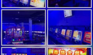 Terlihat deretan mesin-mesin ketangkasan di gelanggang permainan Kijang Game Zone yang berlokasi di Jalan Sei Datuk, Kijang Kota, Kecamatan Bintan Timur, Kabupaten Bintan, Kepulauan Riau, Sabtu (09/05/2026). Aktivitas di lokasi tersebut menjadi sorotan publik terkait dugaan praktik perjudian berkedok gelanggang permainan ketangkasan. (F/Potensi.News/Tim).