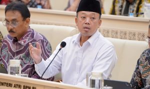 Menteri Agraria dan Tata Ruang/Kepala Badan Pertanahan Nasional (ATR/BPN), Nusron Wahid, mengusulkan pagu anggaran sebesar Rp10.608.191.532.000 untuk rencana kerja Kementerian ATR/BPN Tahun Anggaran 2027. Usulan tersebut disampaikan dalam Rapat Kerja (Raker) bersama Komisi II Dewan Perwakilan Rakyat Republik Indonesia (DPR RI) yang berlangsung di Gedung DPR RI, Jakarta, Kamis (11/06/2026). Foto: ATR/BPN. Menteri Agraria dan Tata Ruang/Kepala Badan Pertanahan Nasional (ATR/BPN), Nusron Wahid, mengusulkan pagu anggaran sebesar Rp10.608.191.532.000 untuk rencana kerja Kementerian ATR/BPN Tahun Anggaran 2027. Usulan tersebut disampaikan dalam Rapat Kerja (Raker) bersama Komisi II Dewan Perwakilan Rakyat Republik Indonesia (DPR RI) yang berlangsung di Gedung DPR RI, Jakarta, Kamis (11/06/2026). Foto: ATR/BPN.